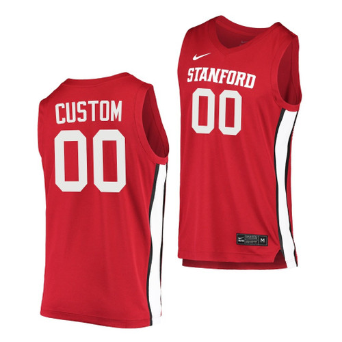 Stanford Cardinal Custom Red 2020-21 College Basketball Youth Jersey