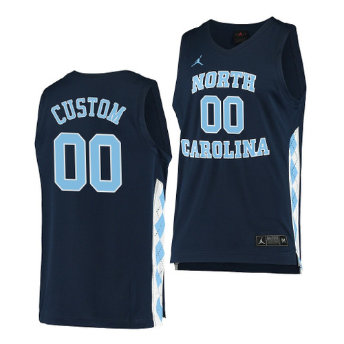 Custom Unc Basketball Jersey, North Carolina Tar Heels Custom Navy 2020-21 Alternate Men College Basketball Jersey