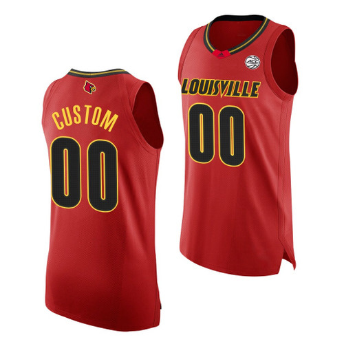 Men Louisville Cardinals Custom Red 2020-21 College Basketball  Jersey