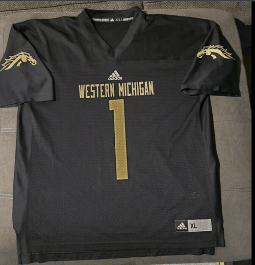 Western Michigan Football Jersey, Custom Western Michigan Broncos Football Jersey - Men
