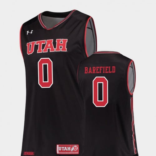 Men Custom Utah Utes Jersey Black Replica College Basketball