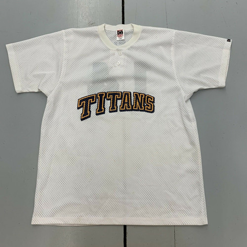 Cal State Fullerton Baseball Jersey Vintage 90s Custom Jersey White Mens