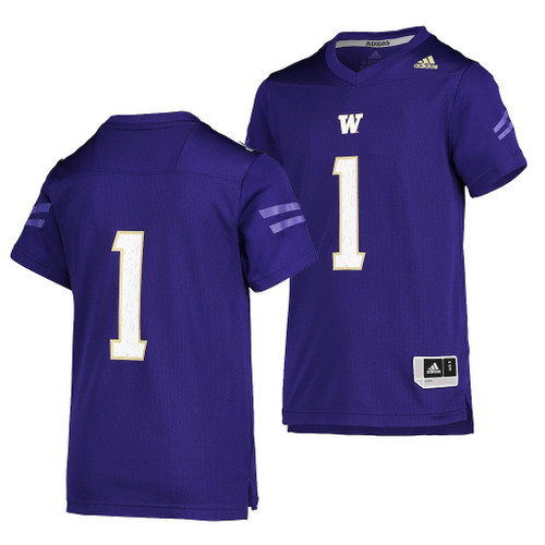 Washington Huskies Custom 1 Purple College Football Replica Jersey Men