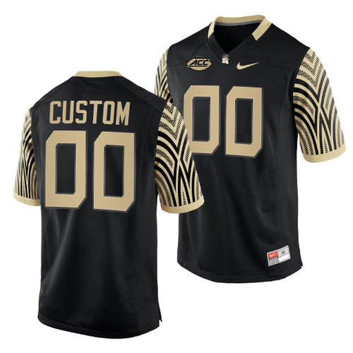 Wake Forest Demon Deacons Custom 00 Black 2021-22 College Football Jersey Youth