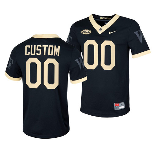 Youth Wake Forest Demon Deacons Custom #00 Black Untouchable Jersey Football
