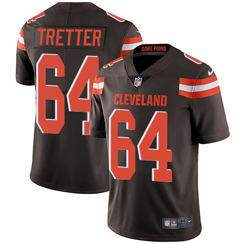 Youth Cleveland Browns 64 JC Tretter Limited Brown Team Color Jersey