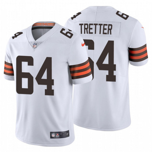 JC Tretter #64 Cleveland Browns 2020 Vapor Limited White Jersey