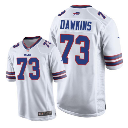 Buffalo Bills #73 White Men's Dion Dawkins Game Jersey