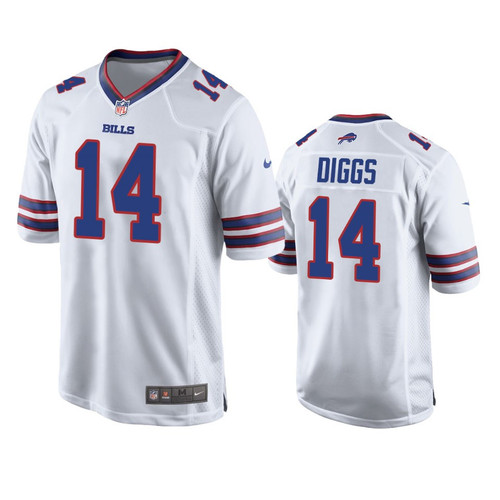 Buffalo Bills Stefon Diggs White Game Jersey - Mens