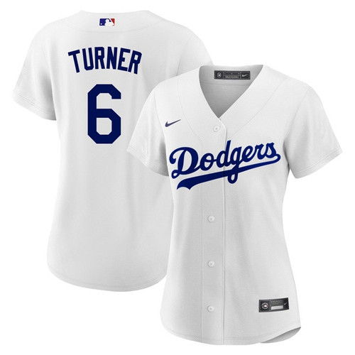 Women's Los Angeles Dodgers Trea Turner White Jersey