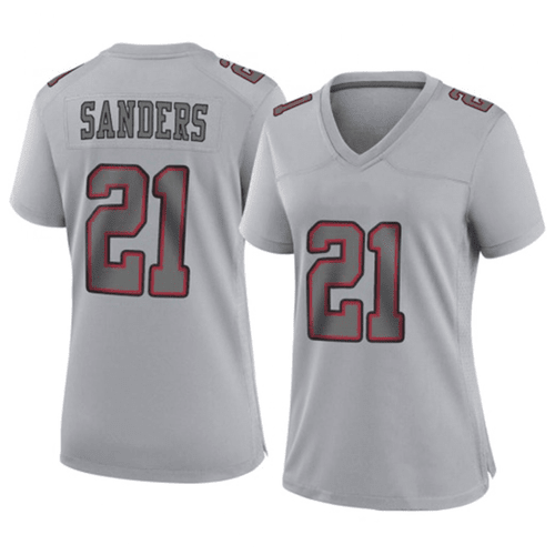 Deion Sanders Women's San Francisco 49ers Atmosphere Fashion Jersey - Game Gray