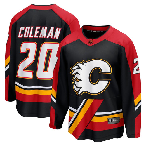 Men's Custom Calgary Flames 2022-23 Black Reverse Retro 2.0 Blank Jersey