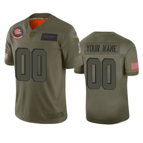 Custom Nfl Jersey, Cleveland Browns Custom Camo 2019 Salute to Service Limited Jersey