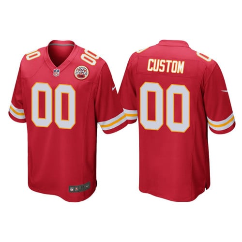 Custom Nfl Jersey, Youth's Kansas City Chiefs #00 Custom Home Game Jersey - Red