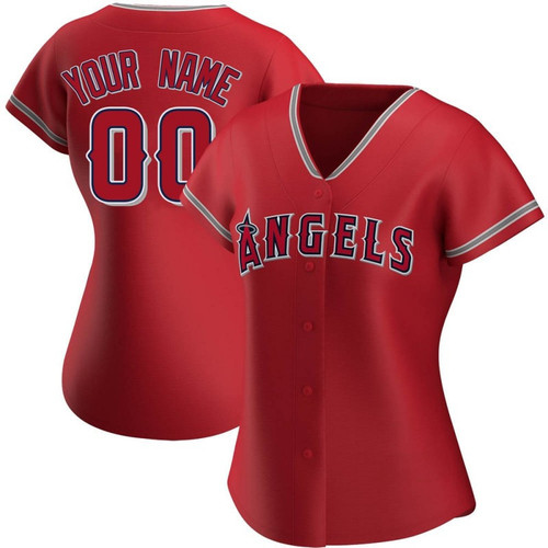 Replica Custom Women's Los Angeles Angels Red Alternate Jersey