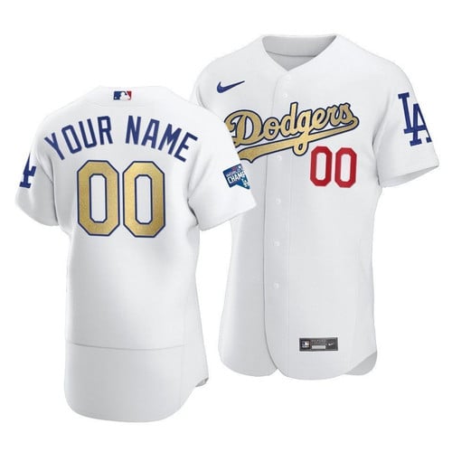 Women's Los Angeles Dodgers Black Gold Custom Jersey - All Stitched -  Nebgift
