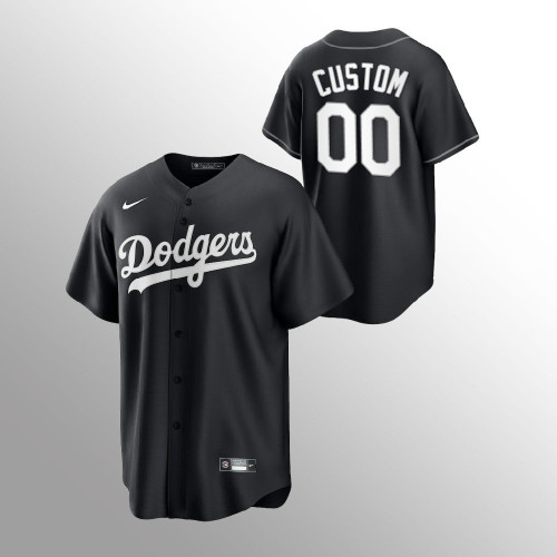 La Dodgers Jersey 2023, Dodger Jersey Custom, Men's Custom Los Angeles Dodgers Black Alternate Fashion Replica Jersey