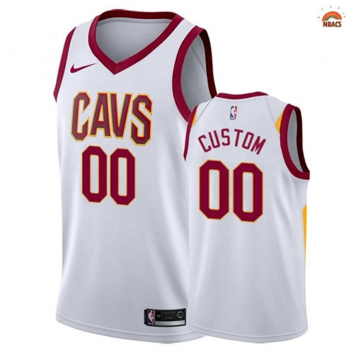 Cleveland Cavaliers NO.00 Custom White Association 2020 -  Jersey - Youth