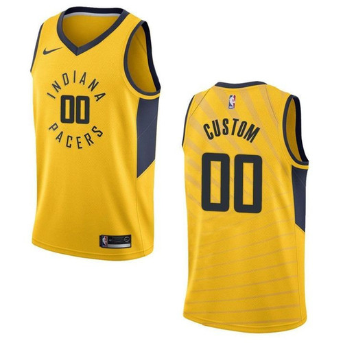 YOUTH'S INDIANA PACERS #00 CUSTOM STATEMENT SWINGMAN JERSEY - GOLD