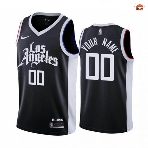 Los Angeles Clippers NO.00 Custom Black City 2020-21 - Jersey
