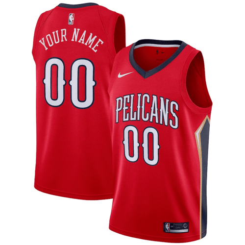 New Orleans Pelicans Custom Swingman Jersey Red – Statement Edition
