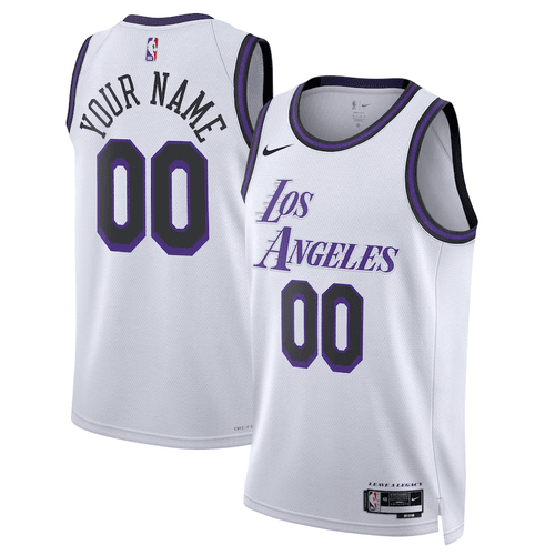 Lakers City Jersey 2023, Men's Los Angeles Lakers 2022/23 Swingman Custom Jersey - City Edition - White