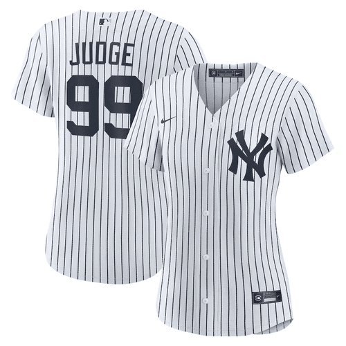 Yankees City Connect Jersey 2023, Women's New York Yankees Aaron Judge White Home Replica Player Name Jersey