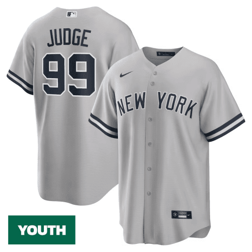Yankees City Connect Jersey 2023, Youth's New York Yankees Aaron Judge Grey Road Replica Player Name Jersey