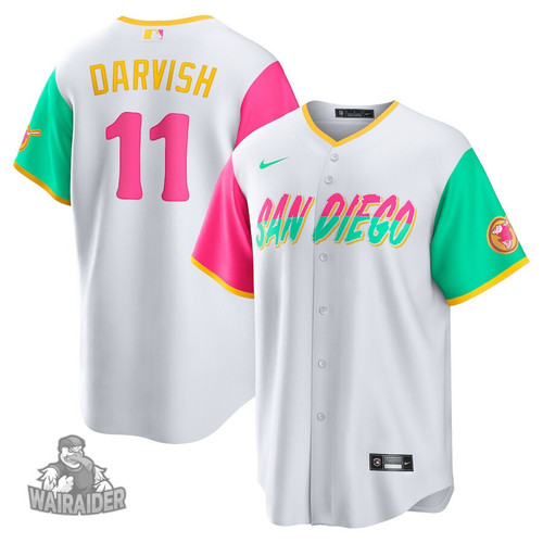 Padres Uniforms 2023, Men's San Diego Padres Yu Darvish White 2022 City Connect Replica Player Jersey