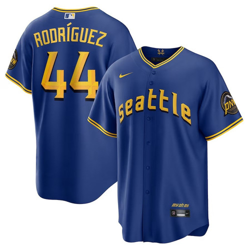 Men's Custom Seattle Mariners 2023 City Connect Replica Player Jersey - Royal