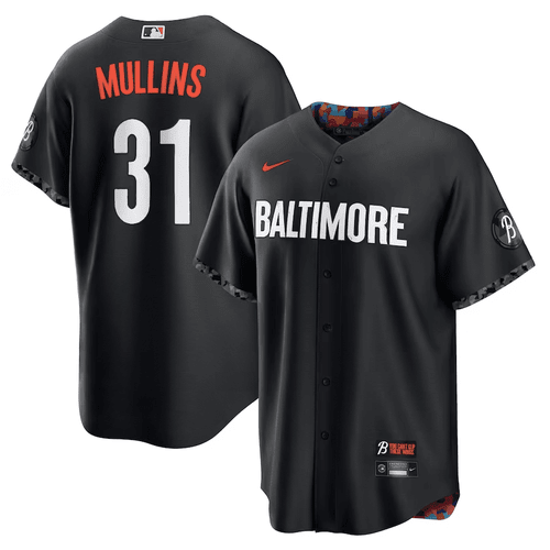Men's Custom Baltimore Orioles Black 2023 City Connect Replica Player Jersey
