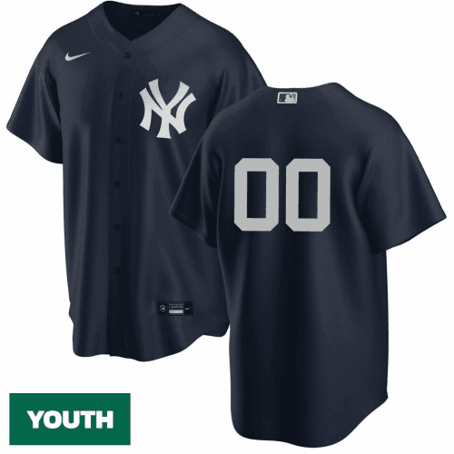 Yankees City Connect Jersey 2023, Youth's New York Yankees Custom Alternate Navy Player Jersey