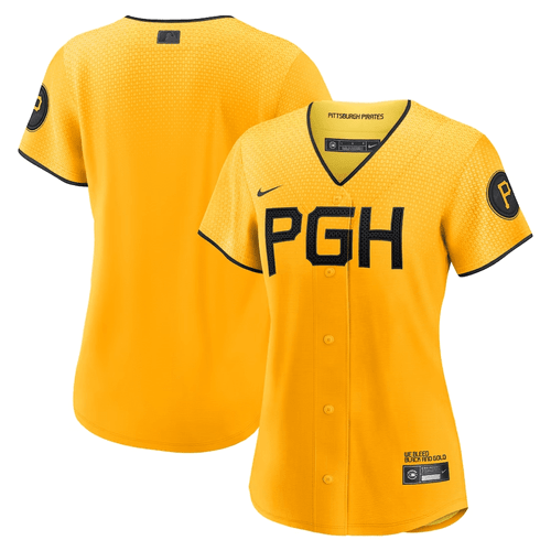 Women's Custom Pittsburgh Pirates Gold 2023 City Connect Replica Jersey