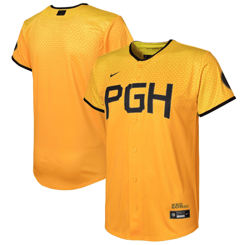 Youth's Custom Pittsburgh Pirates Gold 2023 City Connect Replica Jersey