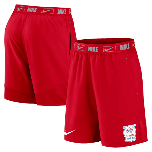 Miami Marlins City Connect Performance Shorts - Red
