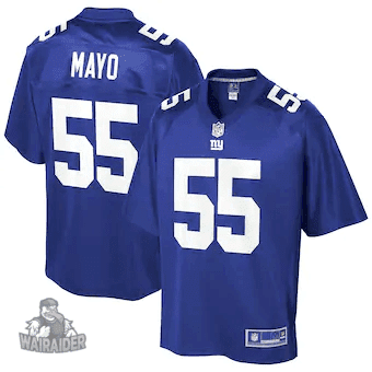Men's David Mayo New York Giants NFL Pro Line Player- Royal Jersey