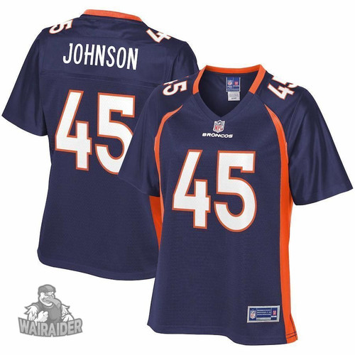 Women's  Alexander Johnson Denver Broncos NFL Pro Line  Alternate Player- Navy Jersey