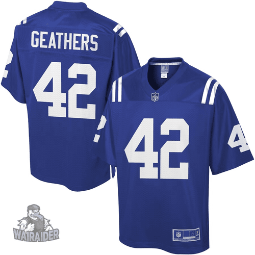 Men's Clayton Geathers Indianapolis Colts NFL Pro Line Team Color- Royal Jersey