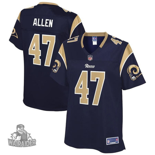 Women's  Dakota Allen Los Angeles Rams NFL Pro Line  Player- Navy Jersey