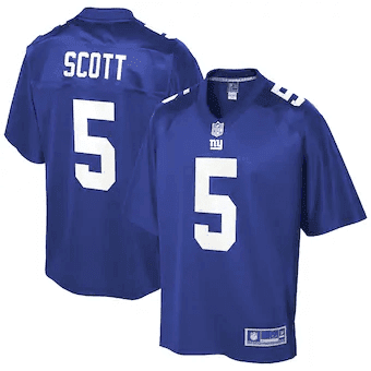 Men's DaMari Scott New York Giants NFL Pro Line Player- Royal Jersey