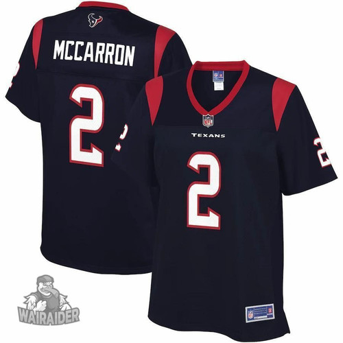 Women's  AJ McCarron Houston Texans NFL Pro Line  Primary Player- Navy Jersey