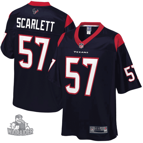 Men's Brennan Scarlett Houston Texans NFL Pro Line Player- Navy Jersey