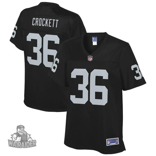 Women's  Damarea Crockett Las Vegas Raiders NFL Pro Line  Player- Black Jersey