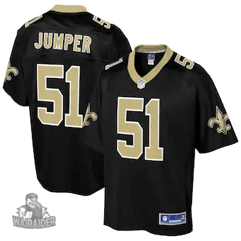 Men's Colton Jumper New Orleans Saints NFL Pro Line Team Color Player- Black Jersey