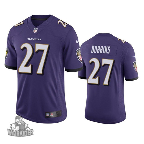 Men's Baltimore Ravens J.K. Dobbins Purple 2020 NFL Draft Vapor Limited Jersey