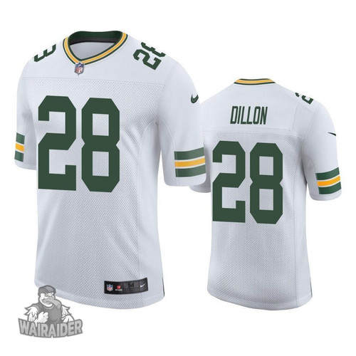 Men's Green Bay Packers A.J. Dillon White 2020 NFL Draft Vapor Limited Jersey