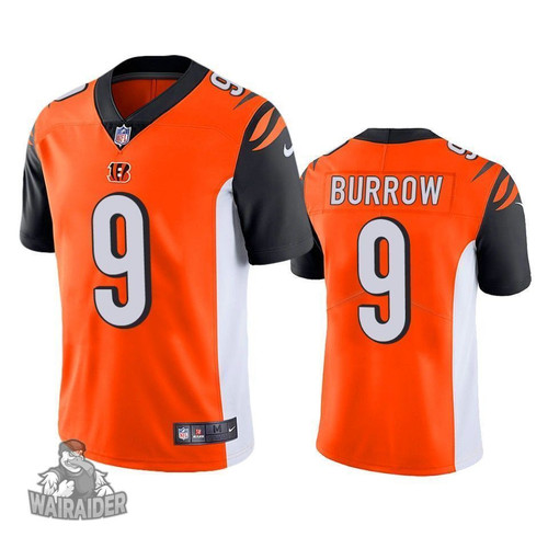 Men's Cincinnati Bengals Joe Burrow Orange 2020 Draft Vapor Limited Jersey