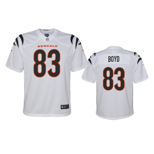 Youth's   Cincinnati Bengals Tyler Boyd White 2021 Game Jersey