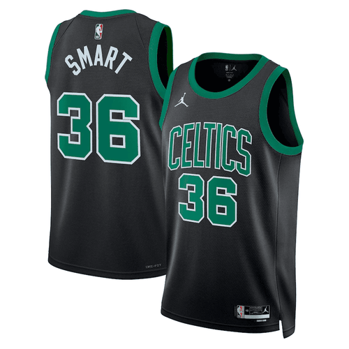 Men's  Boston Celtics Jordan Statet Edition Swingman Jersey - Green - Marcus Smart - Unisex
