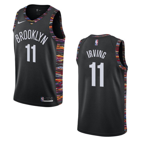 Men's   Brooklyn Nets #11 Kyrie Irving City Swingman Jersey - Black , Basketball Jersey